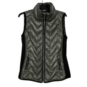 Calvin Klein Performance Gray Quilted Down Puffer Vest L Outdoor lightweight